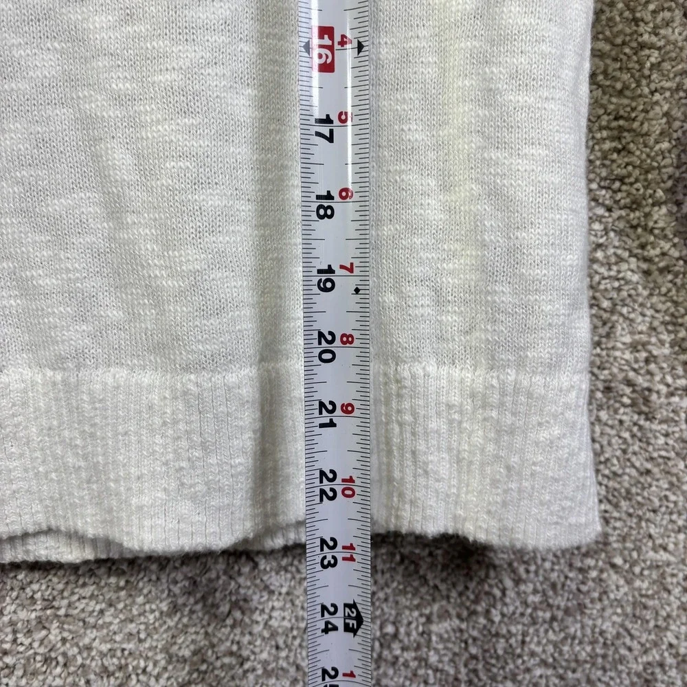 NWT J Crew Sweater Womens Small White Lightweight Open Knit Sheer Pullover - Picture 5 of 7